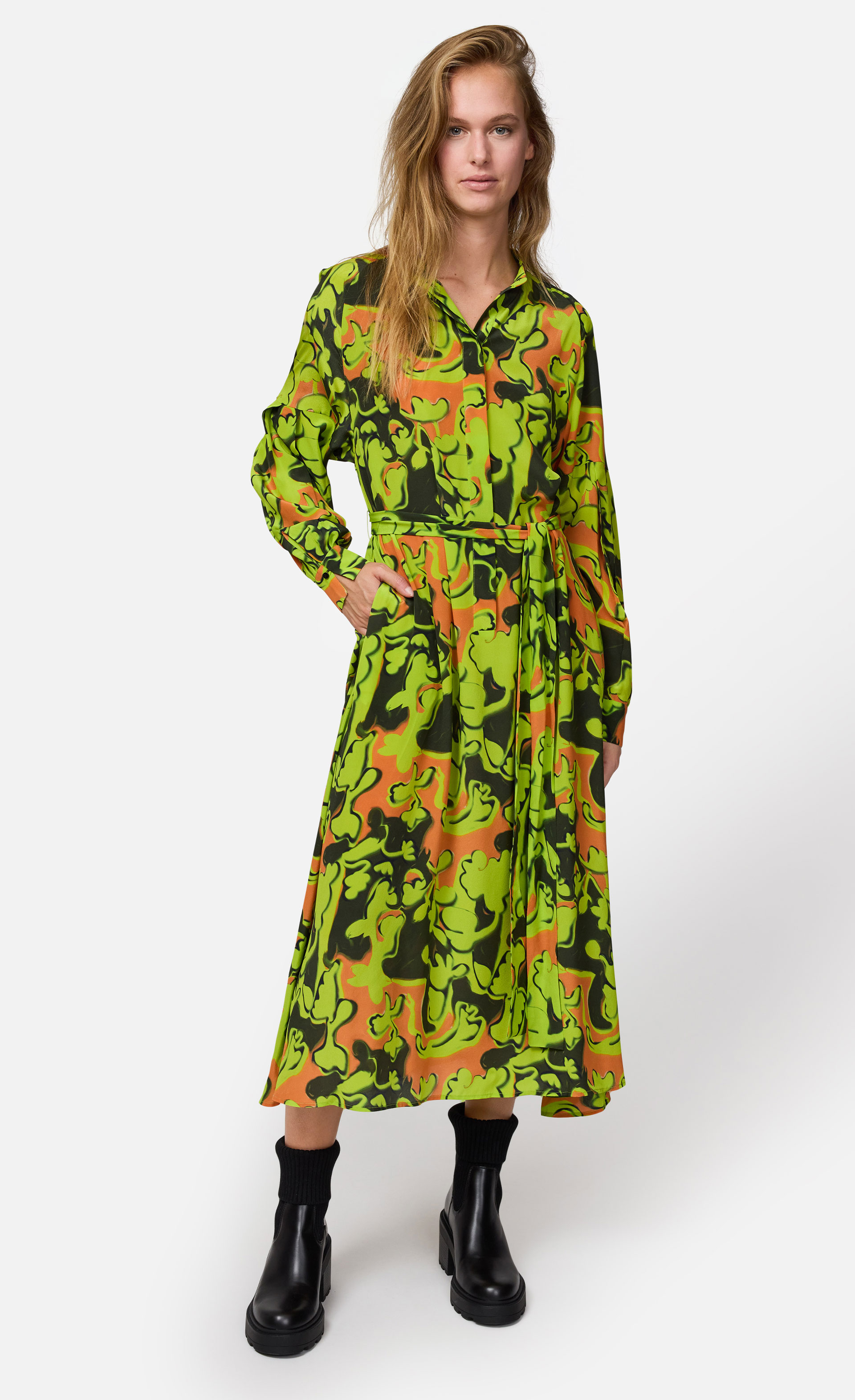 Agnes - Seidenkleid mit Alloverprint