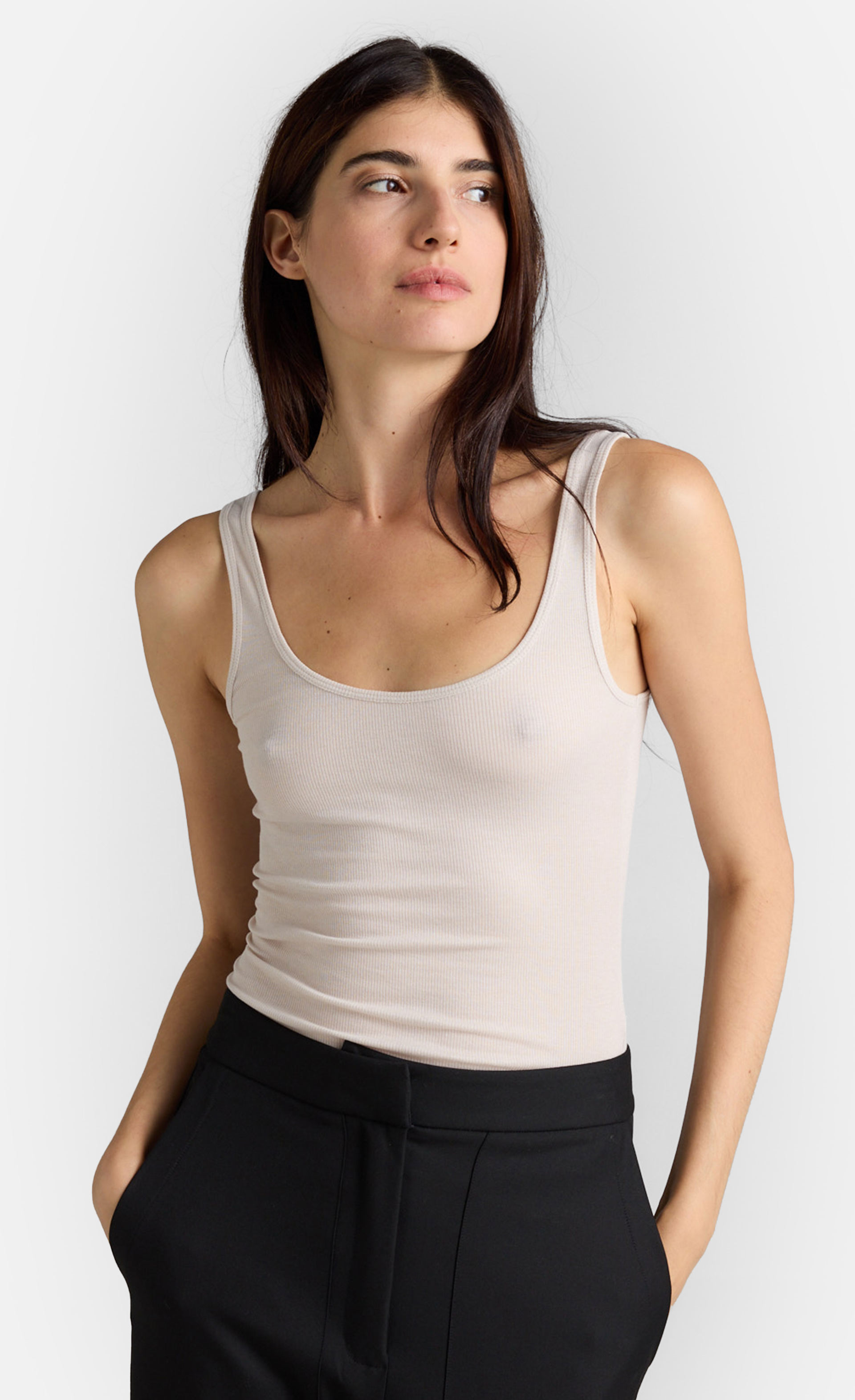 Sarina - Basictop aus Rippjersey