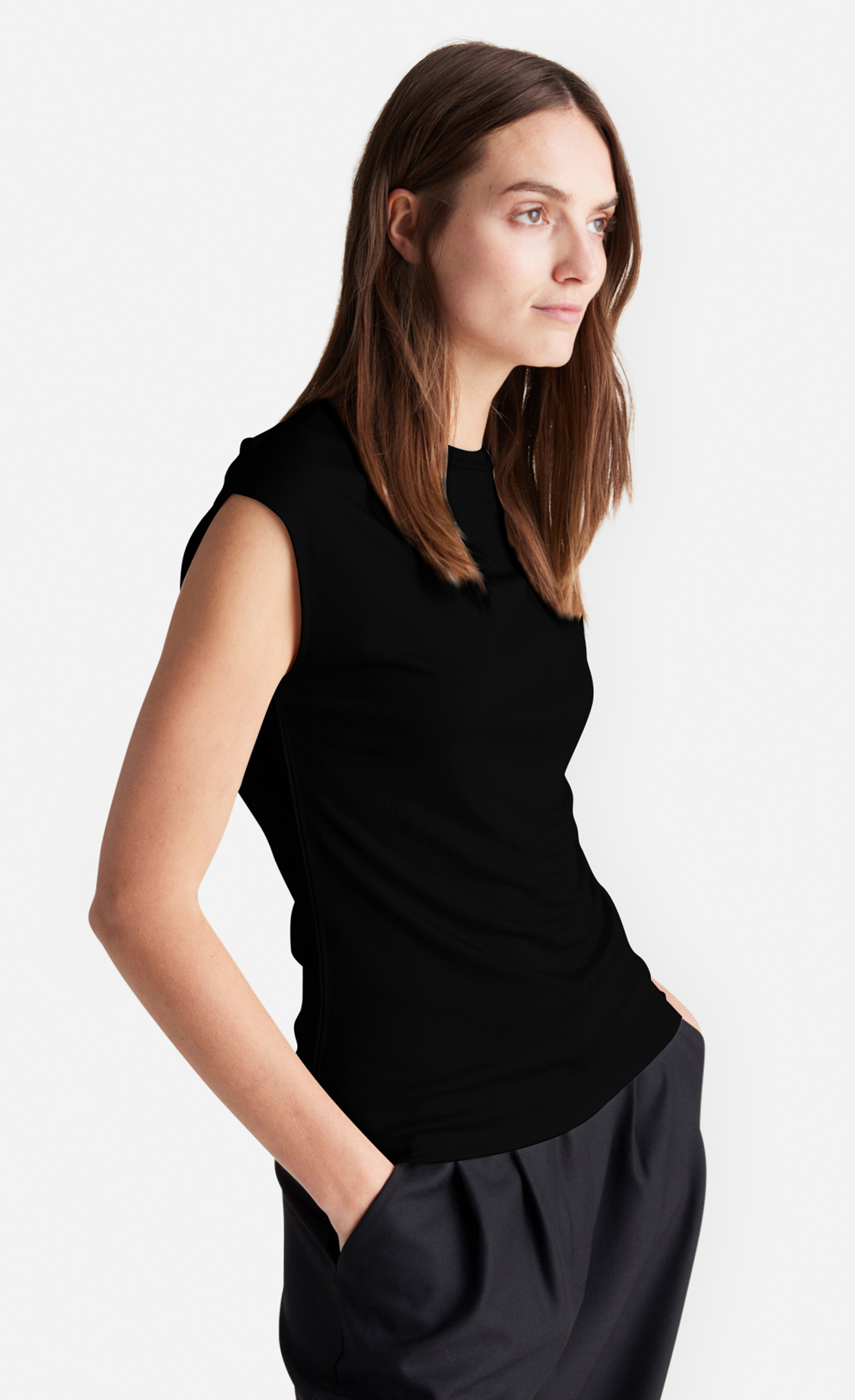 Jasminga - Cap Sleeve T-Shirt aus Viskose