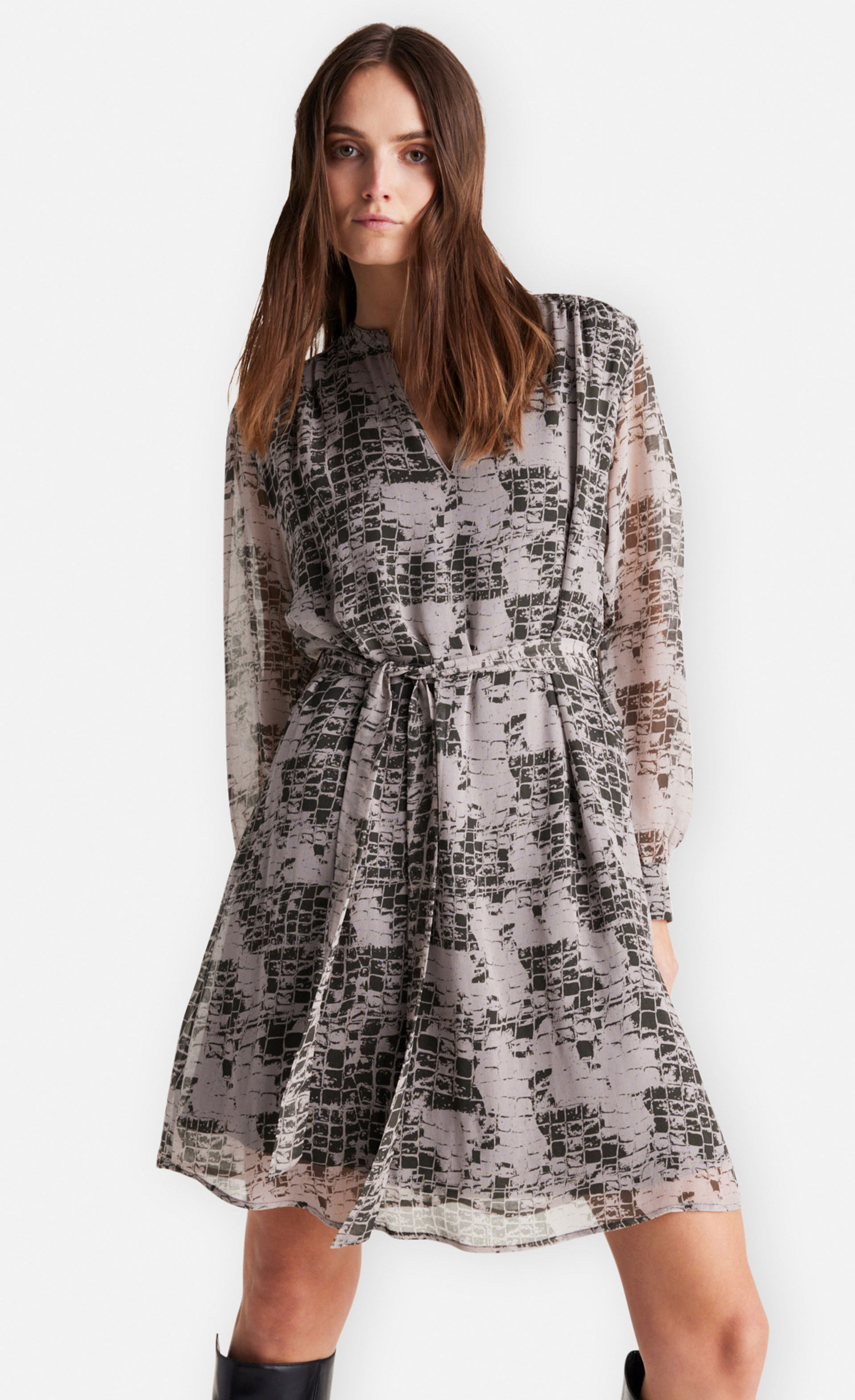 Karnilla - Viskosekleid mit Print