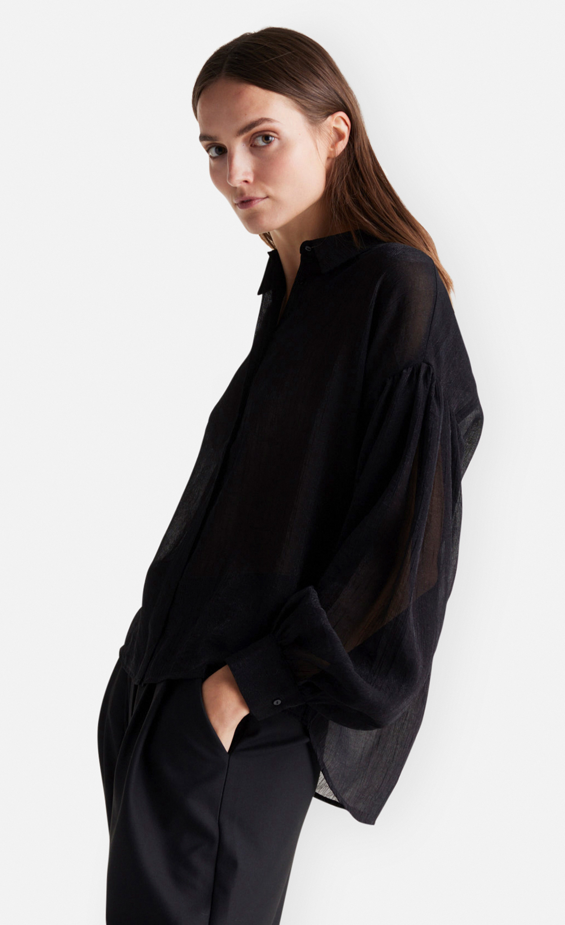 Palinna - Oversized Bluse aus Kreppstoff