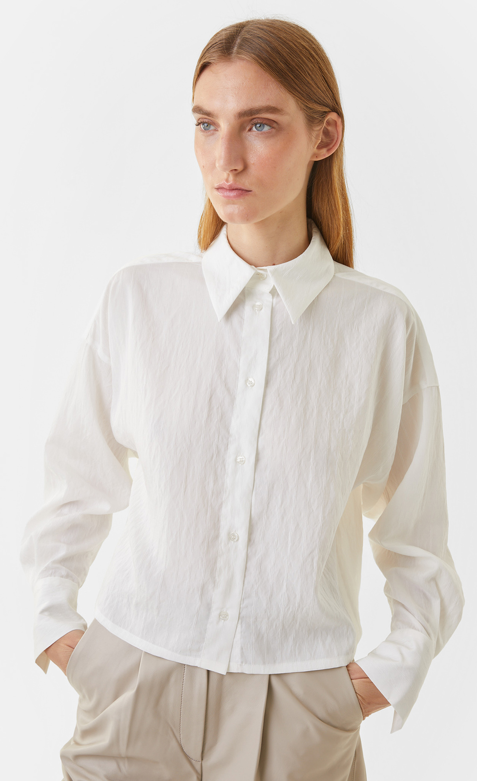 Wemke - Bluse mit tonalem Streifenmuster