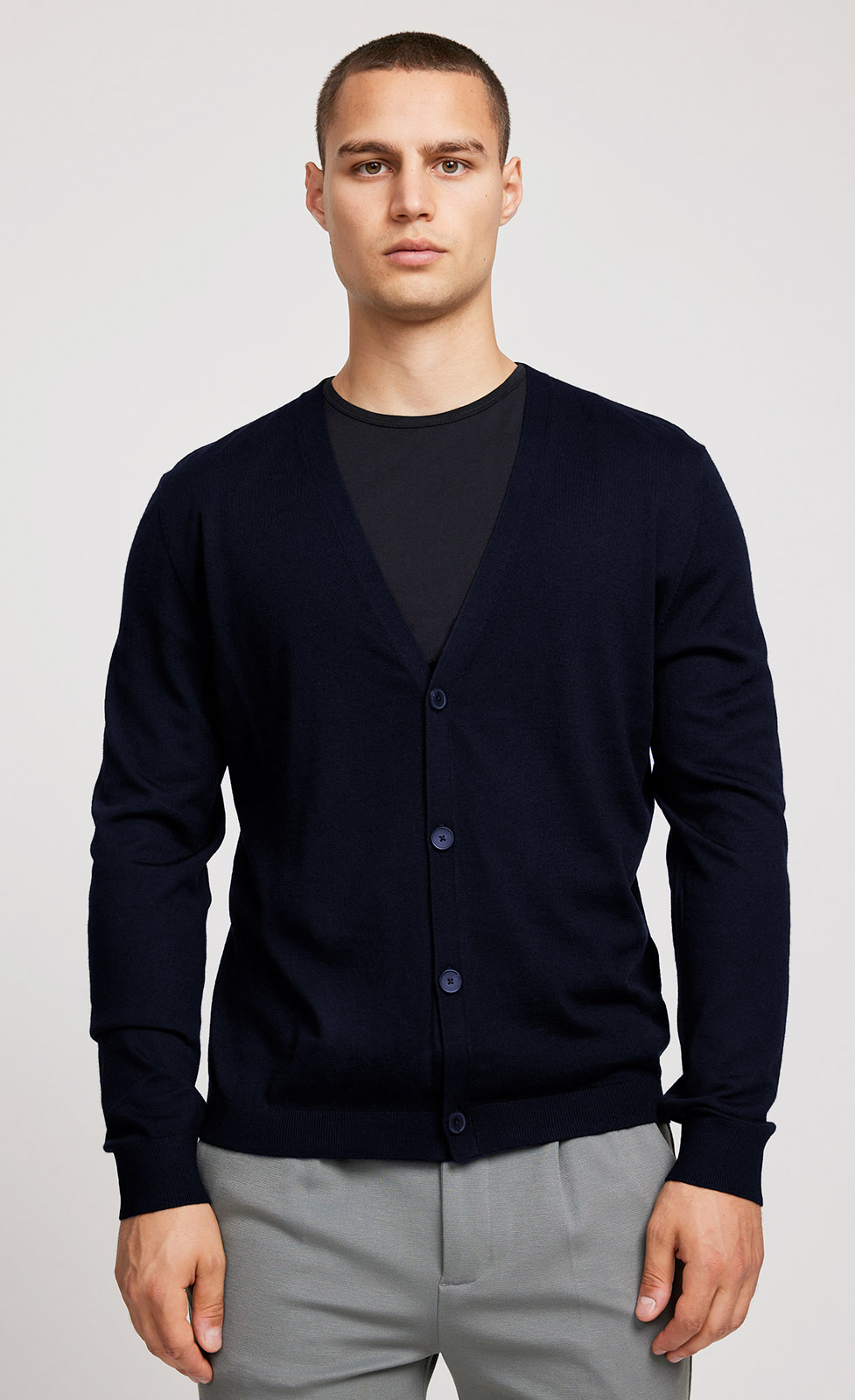 Simon - Merino Feinstrickjacke