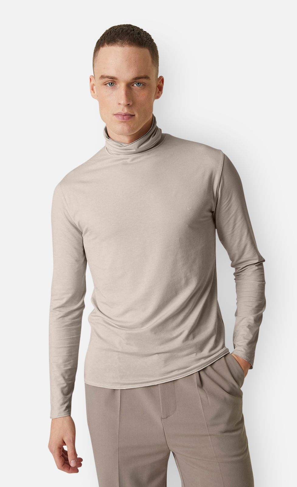 Didier - Rollkragen-Langarmshirt