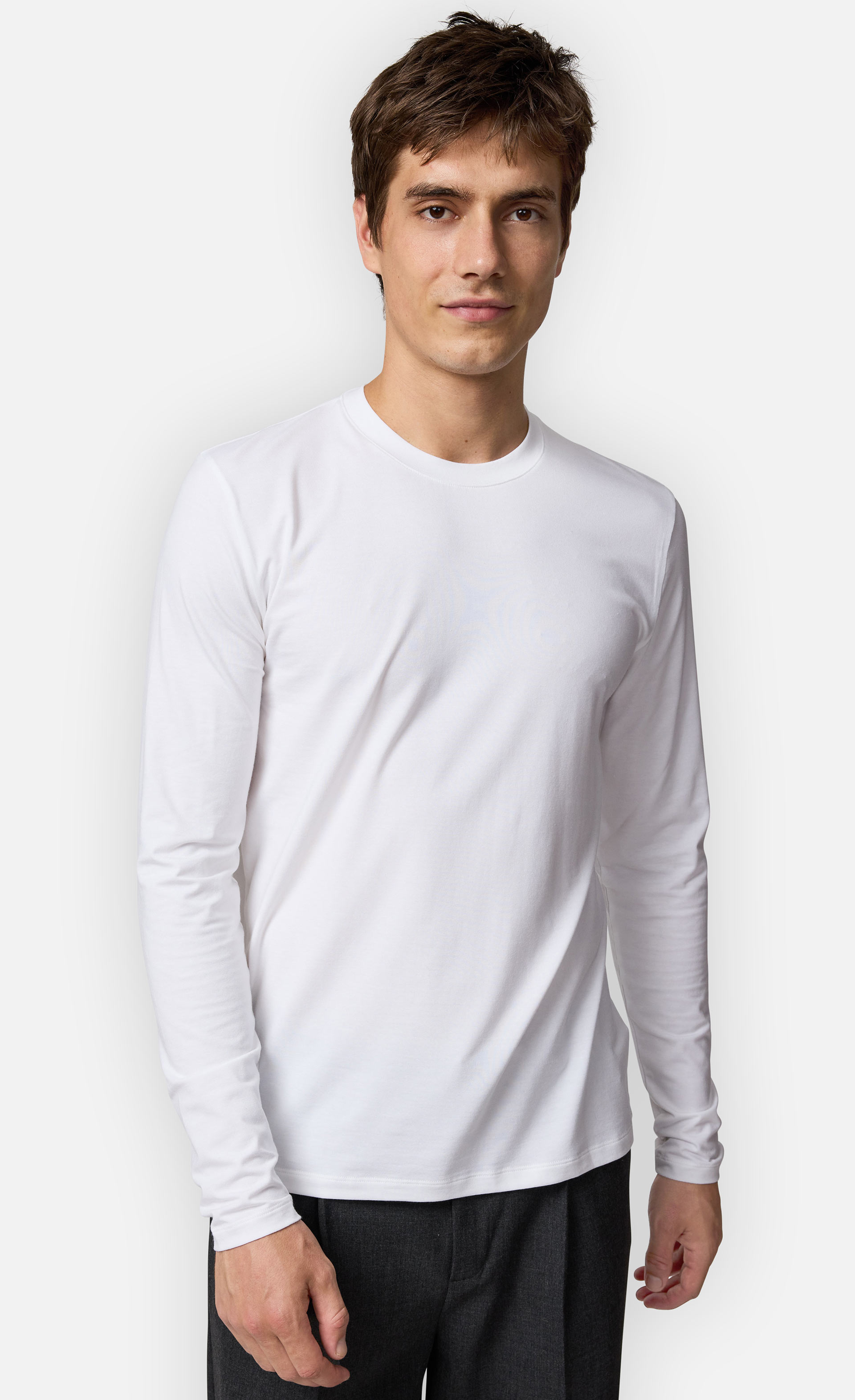 Alberts - Rundhals Langarmshirt