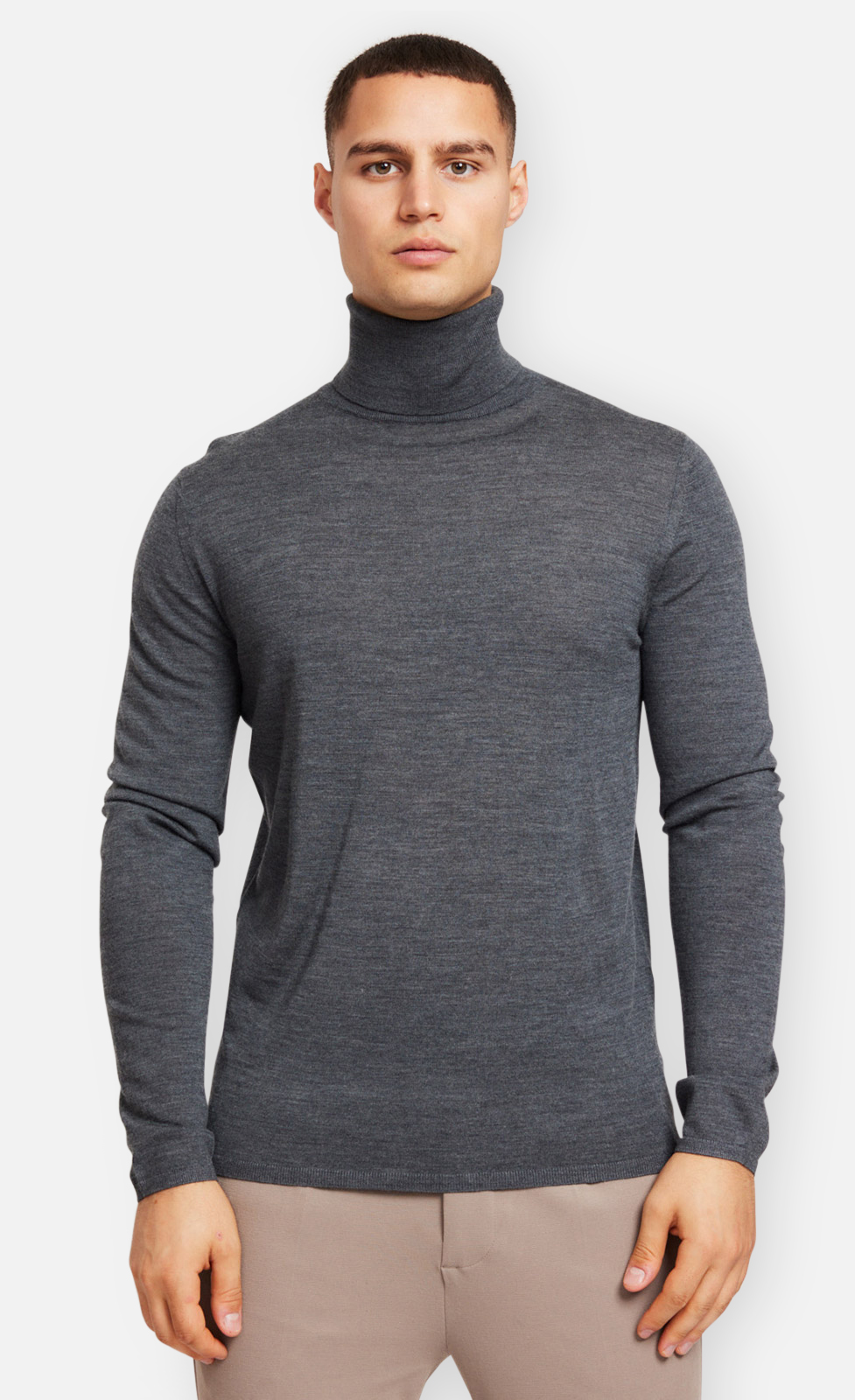 Theor - Rollkragenpullover aus Merinowolle