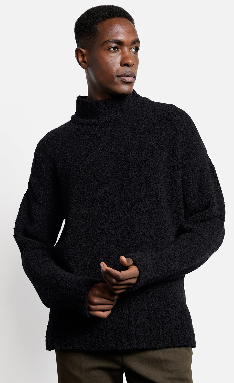 Palminos - Oversized Pullover aus Bouclégarn