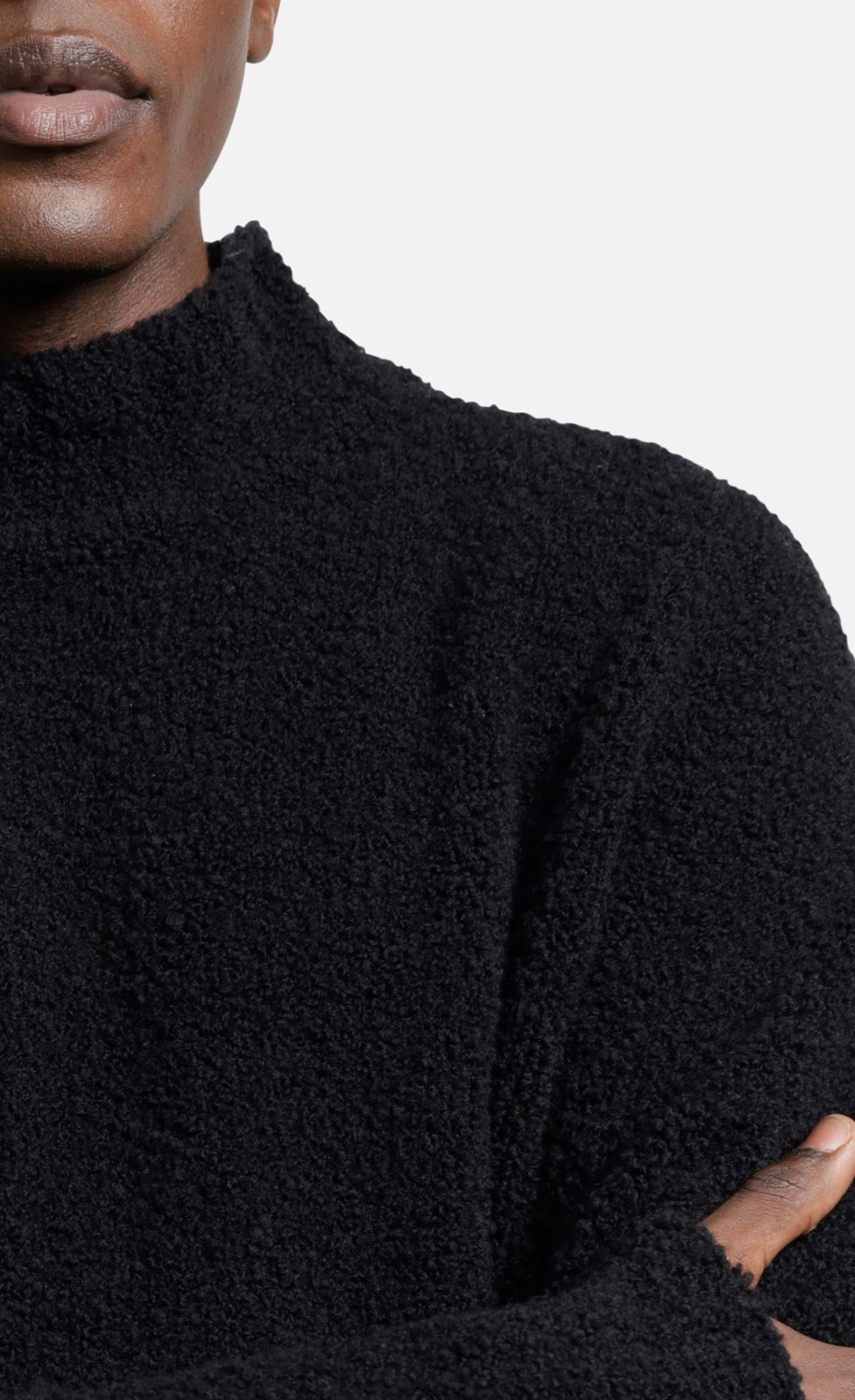 Palminos - Oversized Pullover aus Bouclégarn