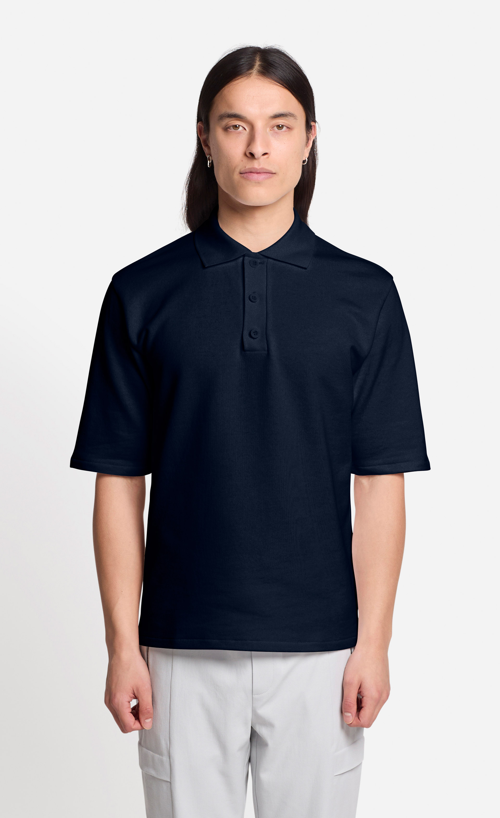 Bertios - Poloshirt aus American-Fleece