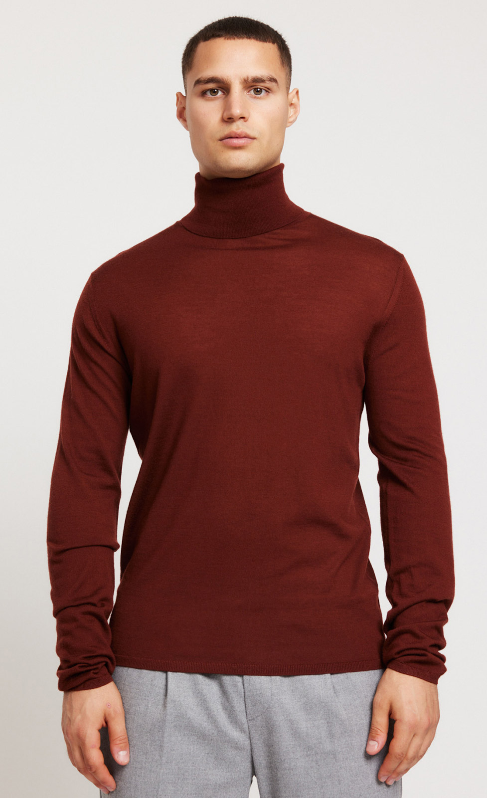 Theo - Merino Rollkragen-Strickpullover