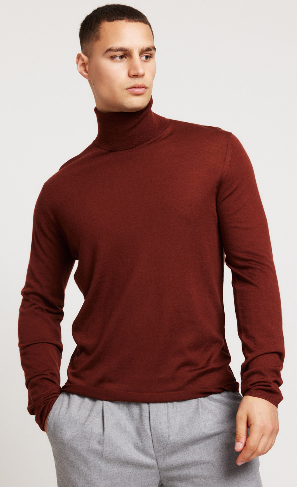 Theo - Merino Rollkragen-Strickpullover