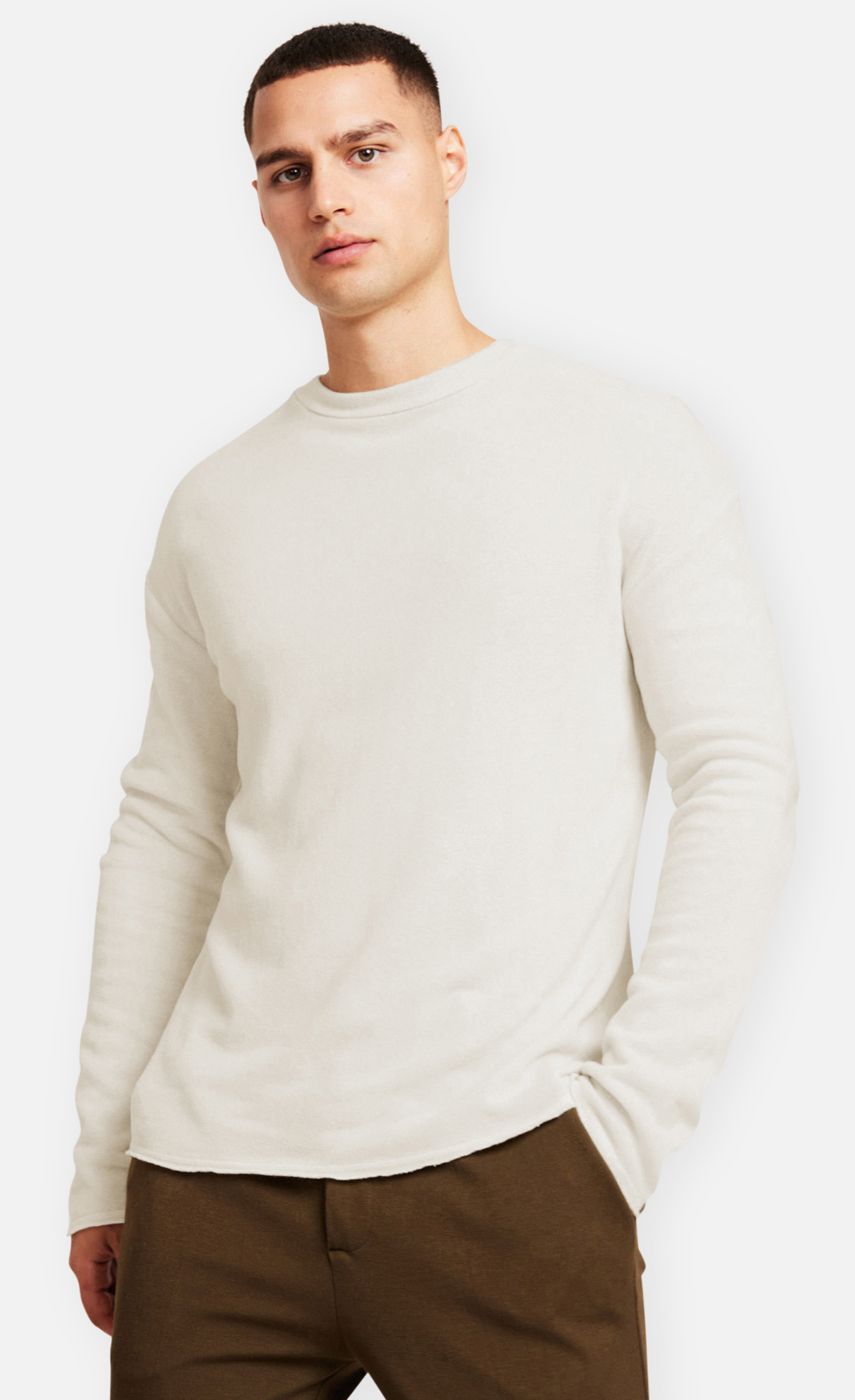 Neal---Sweatshirt-aus-gebrushter-Ware